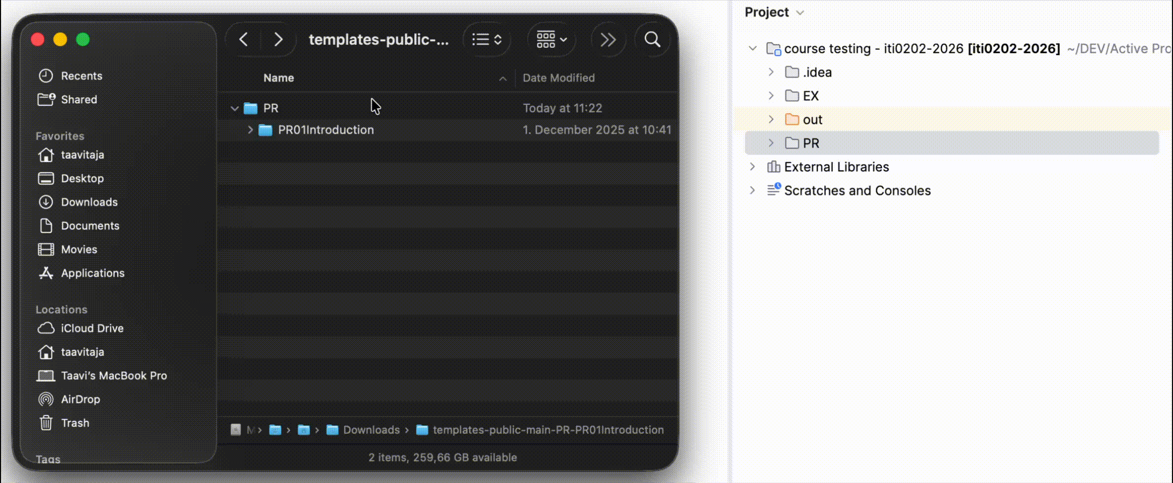 Drag and Drop folder into IDEA