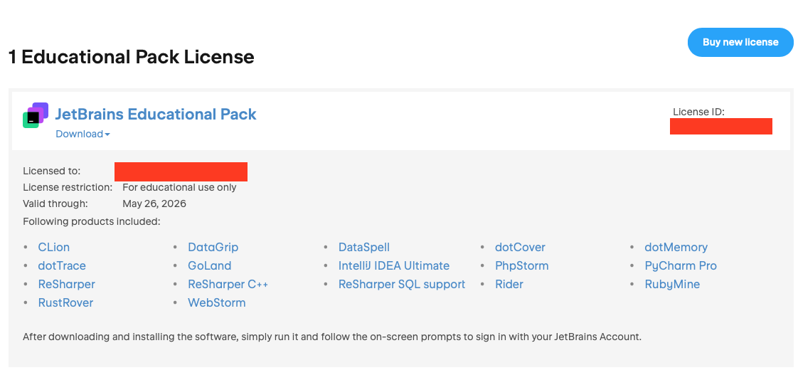 Successful student license apply