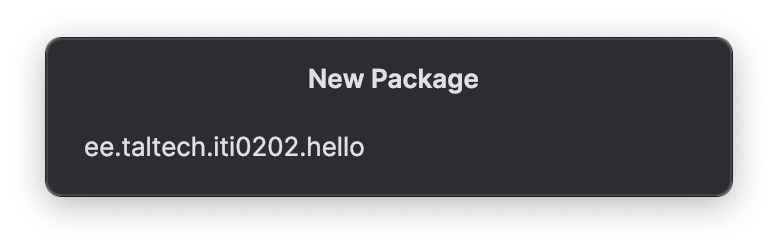 Package name